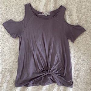 Half off shoulder top